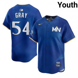Royal Sonny Gray #54 MIN Twins Baseball City Connect Stitch Jersey | Premium Youth Fit 47841797