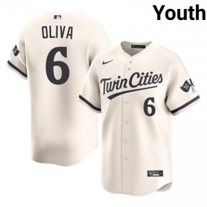 Minnesota Twins Tony Oliva #6 Cream Youth Baseball Jersey | 2026 Season Pro-Grade 37162479